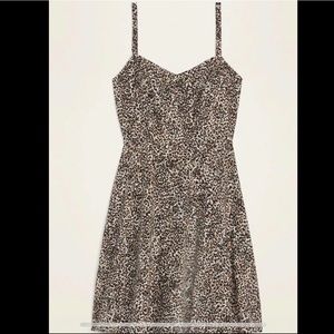 Old navy cheetah print fit and flare sun dress
